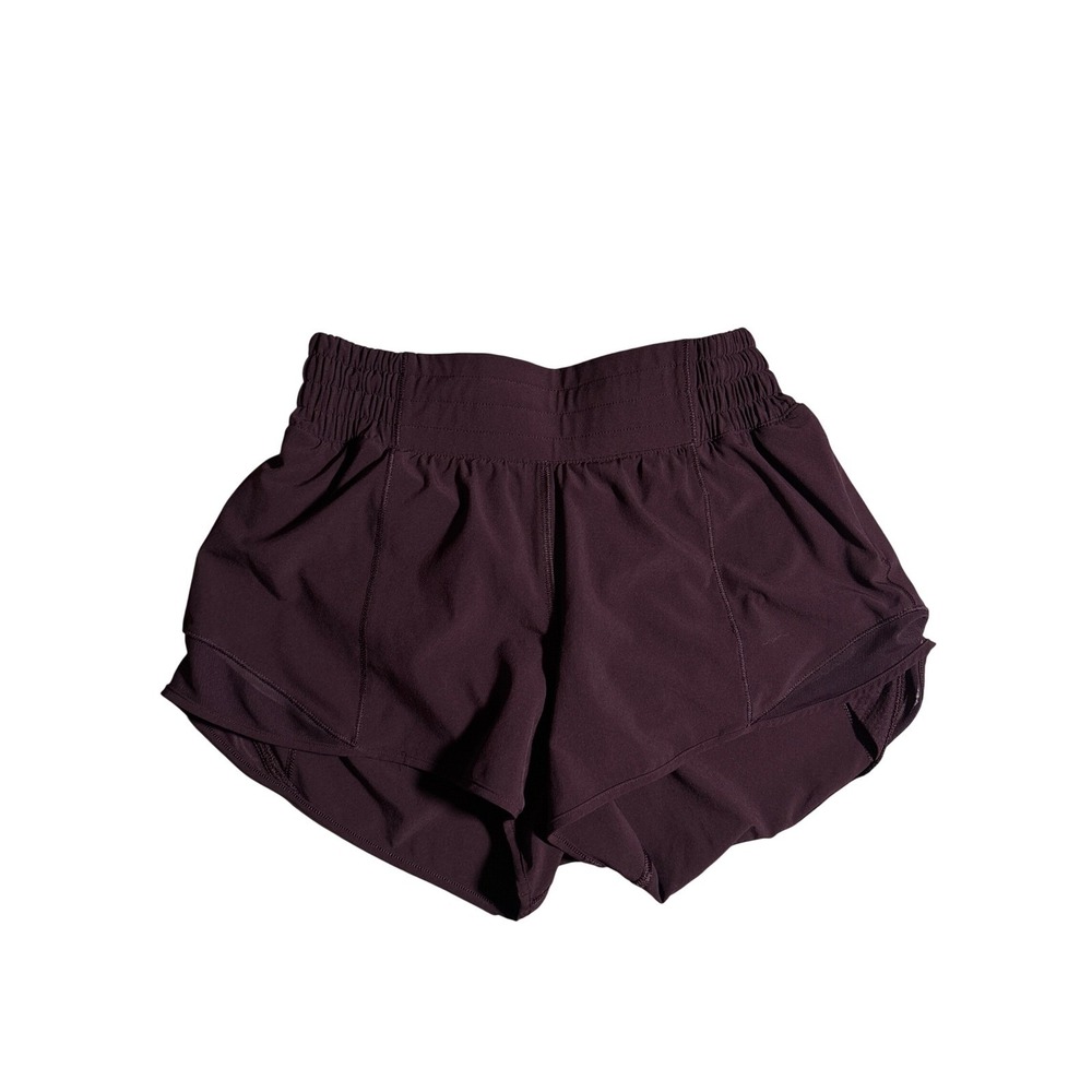 Lululemon Track That Mid-Rise Lined Short Maroon Purple Size 2 Activewear Gym